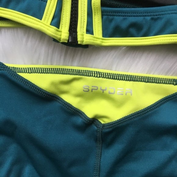SPYDER 2 Piece Bikini Zip Top & Bottom LARGE NWT - Picture 13 of 16